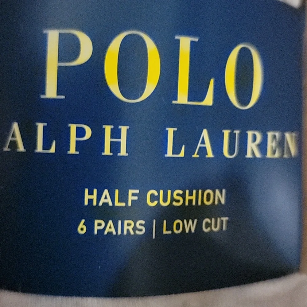POLO RALPH LAUREN/6-PAIRS/LOW-CUT SOCKS